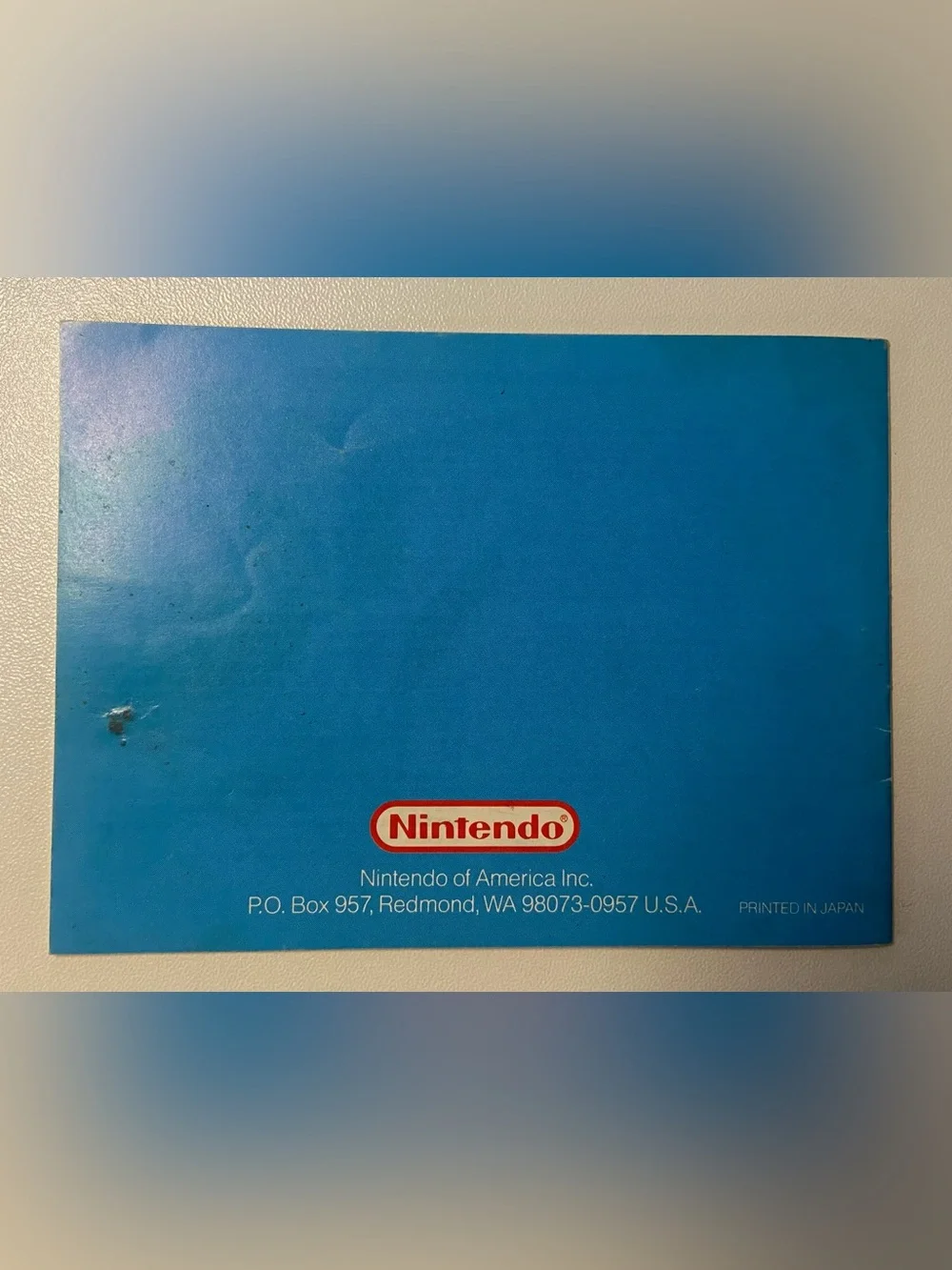 Nintendo Balloon Kid Instruction Booklet - Blue with Yellow & Red Logo